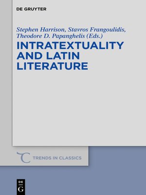 cover image of Intratextuality and Latin Literature